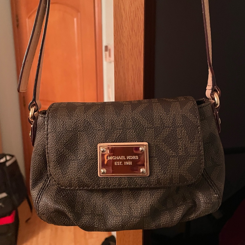 Michael Kors brown crossbody bag